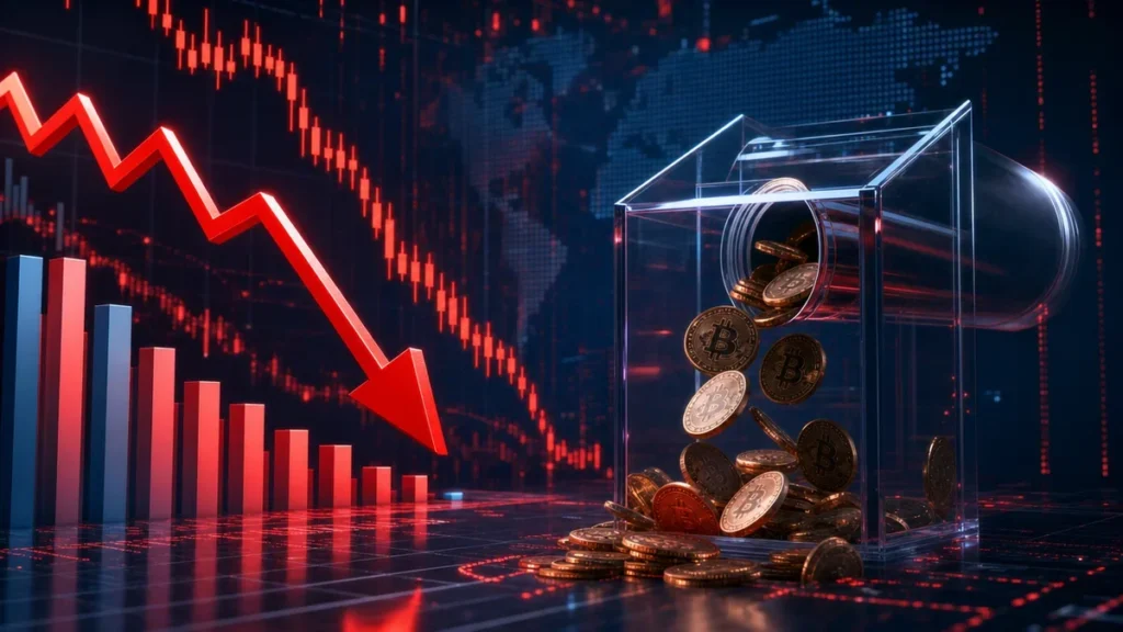 米ビットコイン現物ETFに6130万ドル流出、3週連続の流入終了